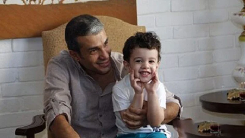 آریا عظیمی نژاد و پسرش اعلا